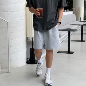 シンプルカジュアルスウェットハーフパンツ　MT0080426