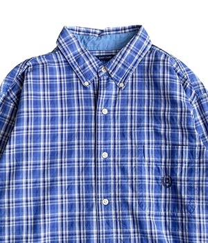 Vintage 90s L Button down check shirts -Chaps-