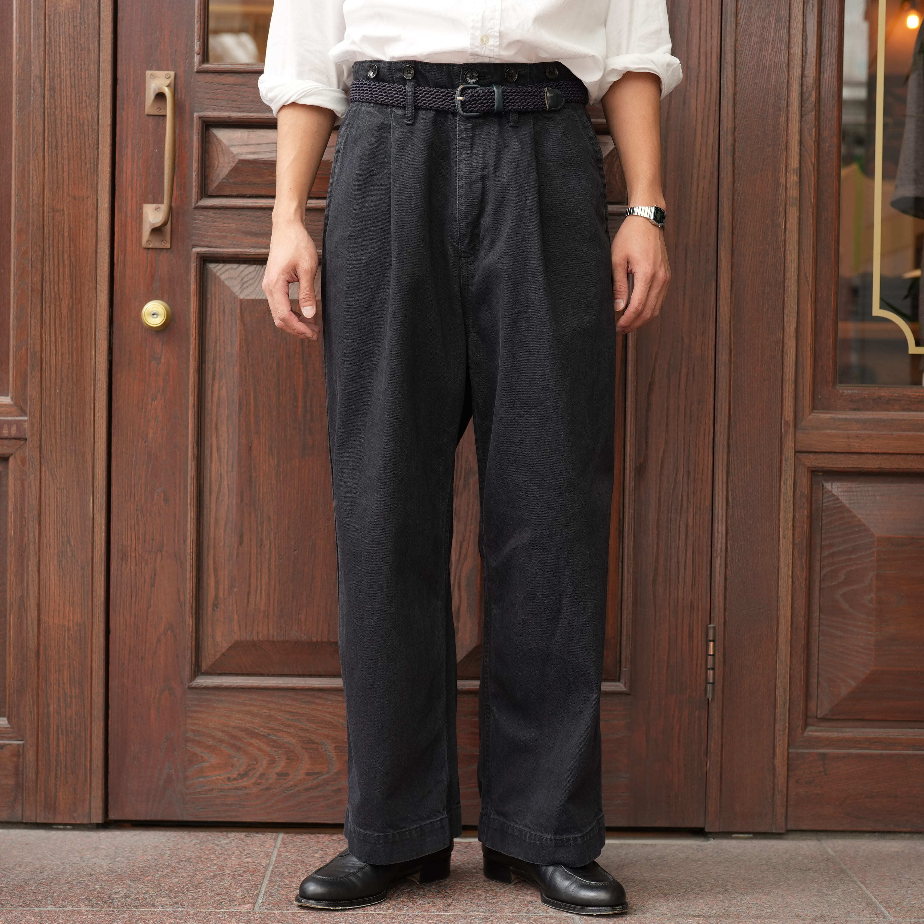 Gorsch the merry coachman フレンチリネンワイドトラウザ Gorsch the merry coachman(ゴーシュザメリーコーチマン) 26SS 
