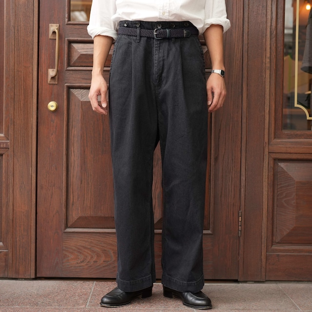 Gurank(グランク) 26AW "Denim work pants" -BLK-