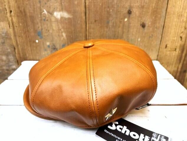 Schott One Star Leater Casquette (ショット ワンスター レザー