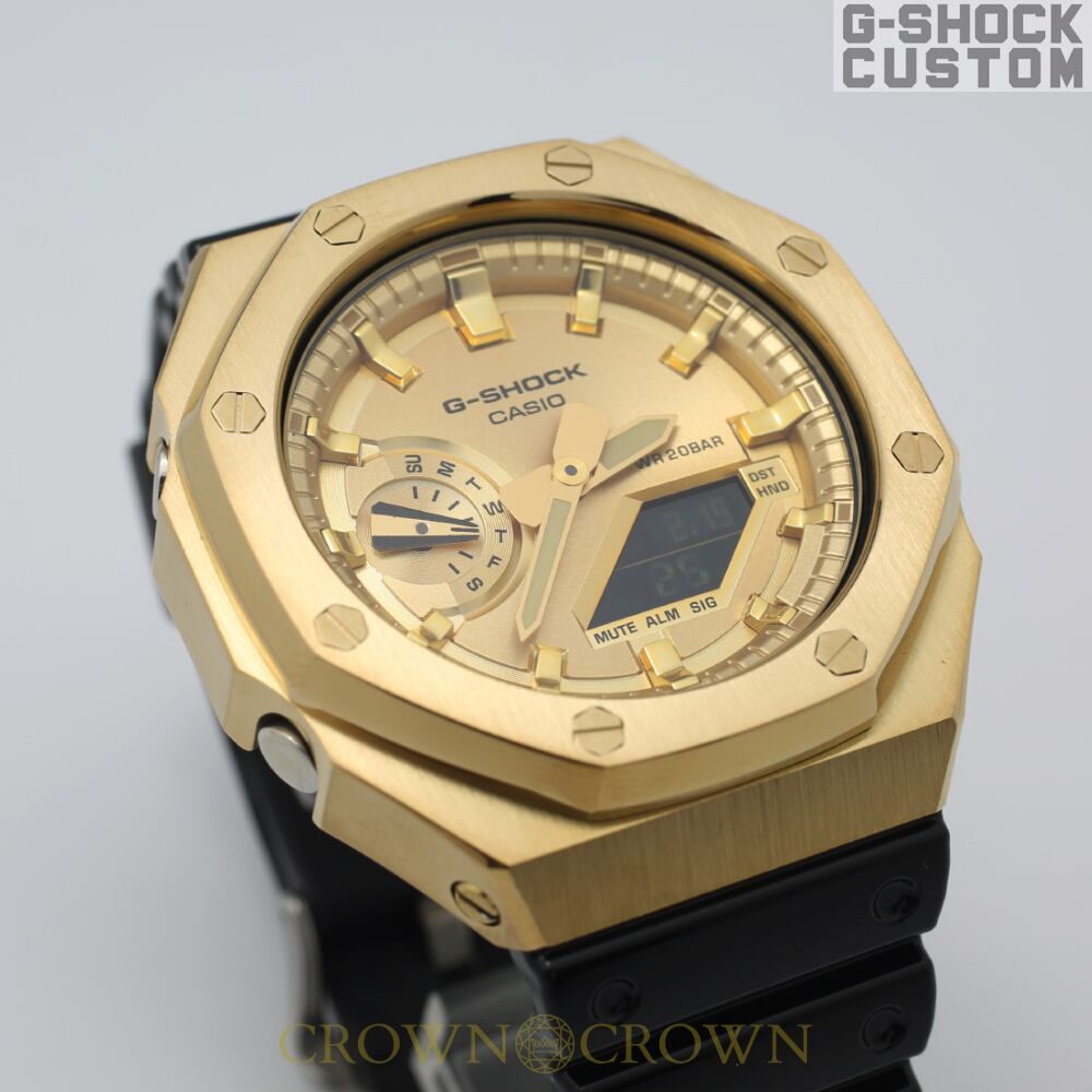 美品CASIO G-SHOCK GA-2100GB-1A カスタム G-SHOCK カスタム 腕時計 カシオーク GA-2100GB-1A GA2100-038 | G