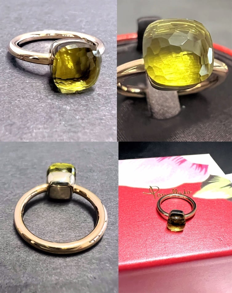 Pomellato ポメラート NUDO リング ヌード クラシック レモンクォーツ