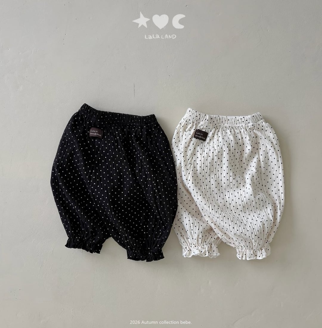 送料無料【予約】/ baby ドットソーセージパンツパンツ /lalaland