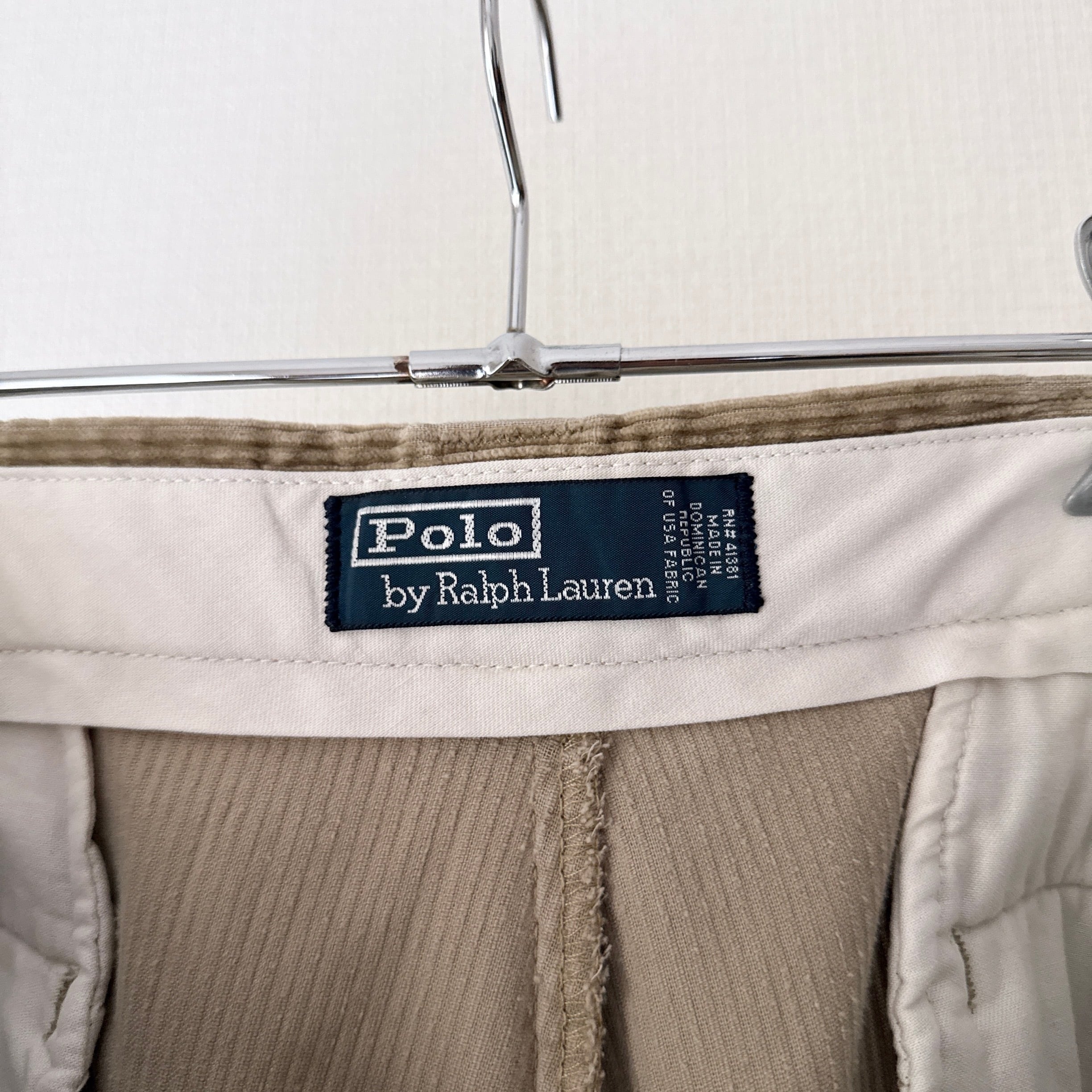 90's Polo by Ralph Lauren Corduroy Pants Beige 太畝コーデュロイ