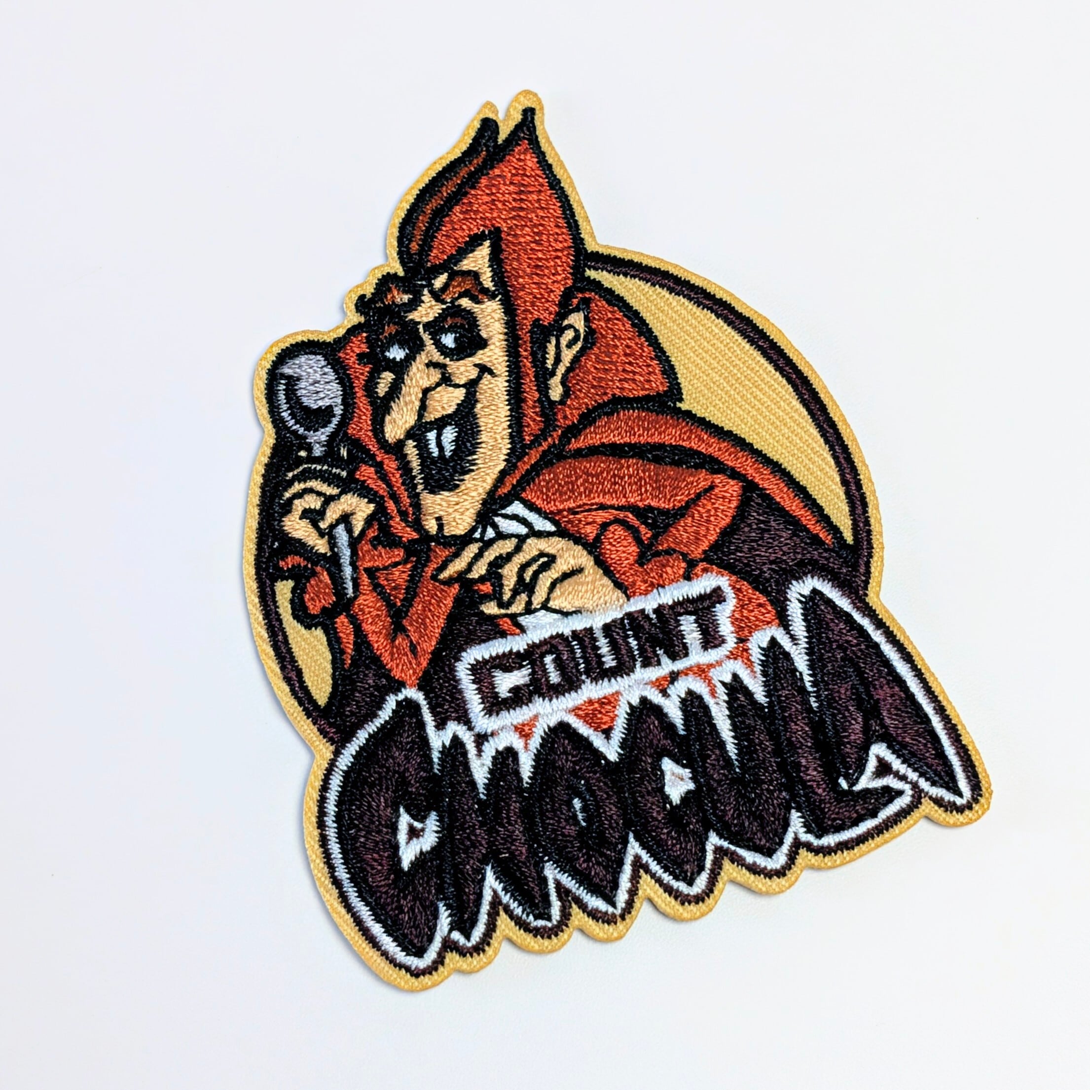 送料無料! ★刺繍アイロンワッペン★【 Count Chocula(カウント・チョキュラ)】General Mills / モンスターシリアル / ワッペン / PATCH〚アメリカン雑貨 アメトイ〛