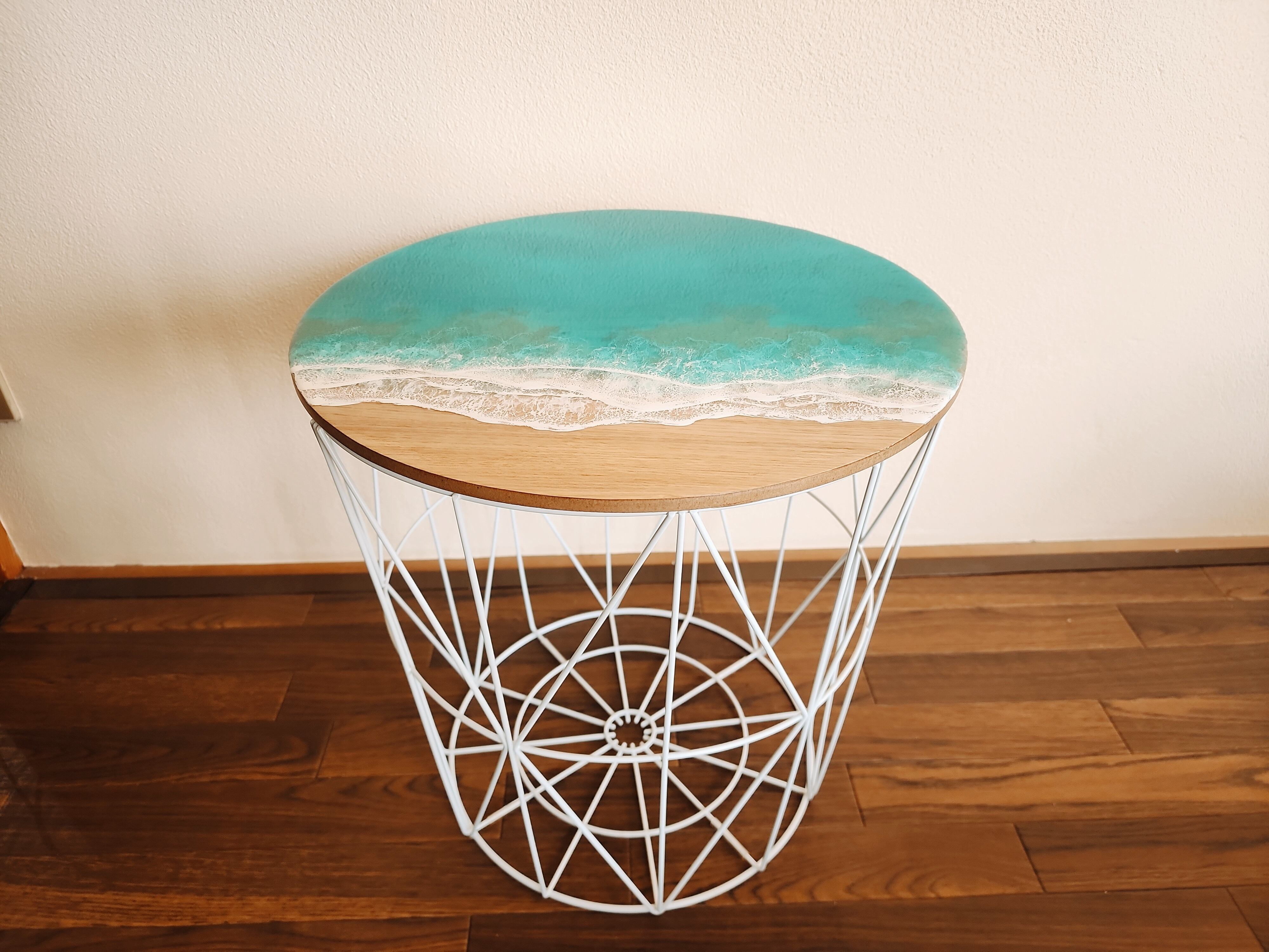 472.オーシャンレジンアート レジンテーブル