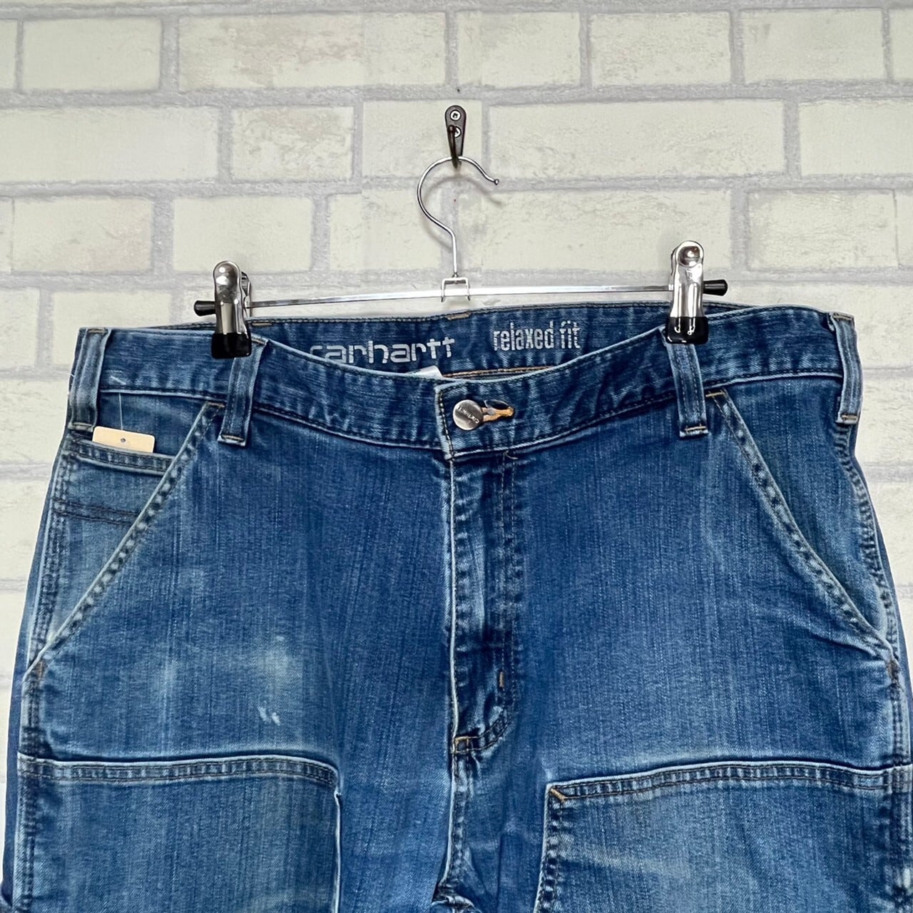 W36×L30】【ダブルニー】Carhartt ペインターデニムパンツ ブランド 