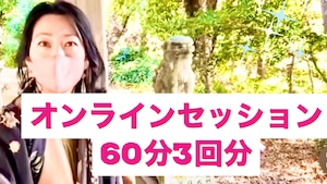 60分3回　お得パックオンラインセッション予約