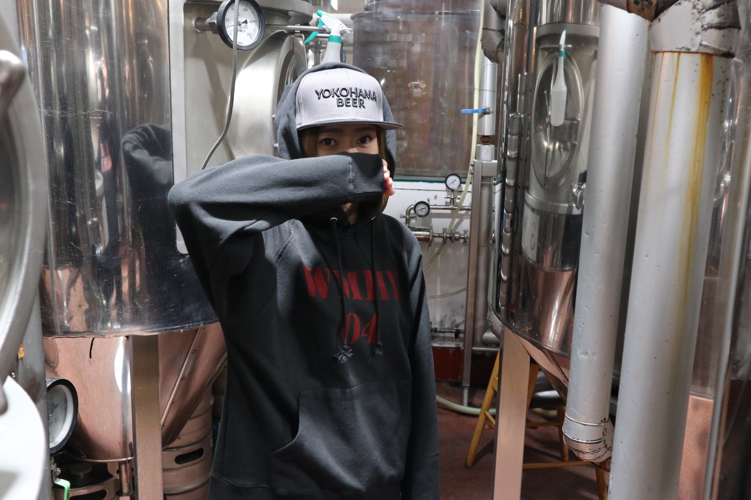 OTTO YOKOHAMA BEER ロゴキャップ【GRAY×BLACK】
