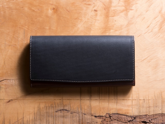 Basic Long wallet　＃ネイビー　　シンプルで上質な長財布