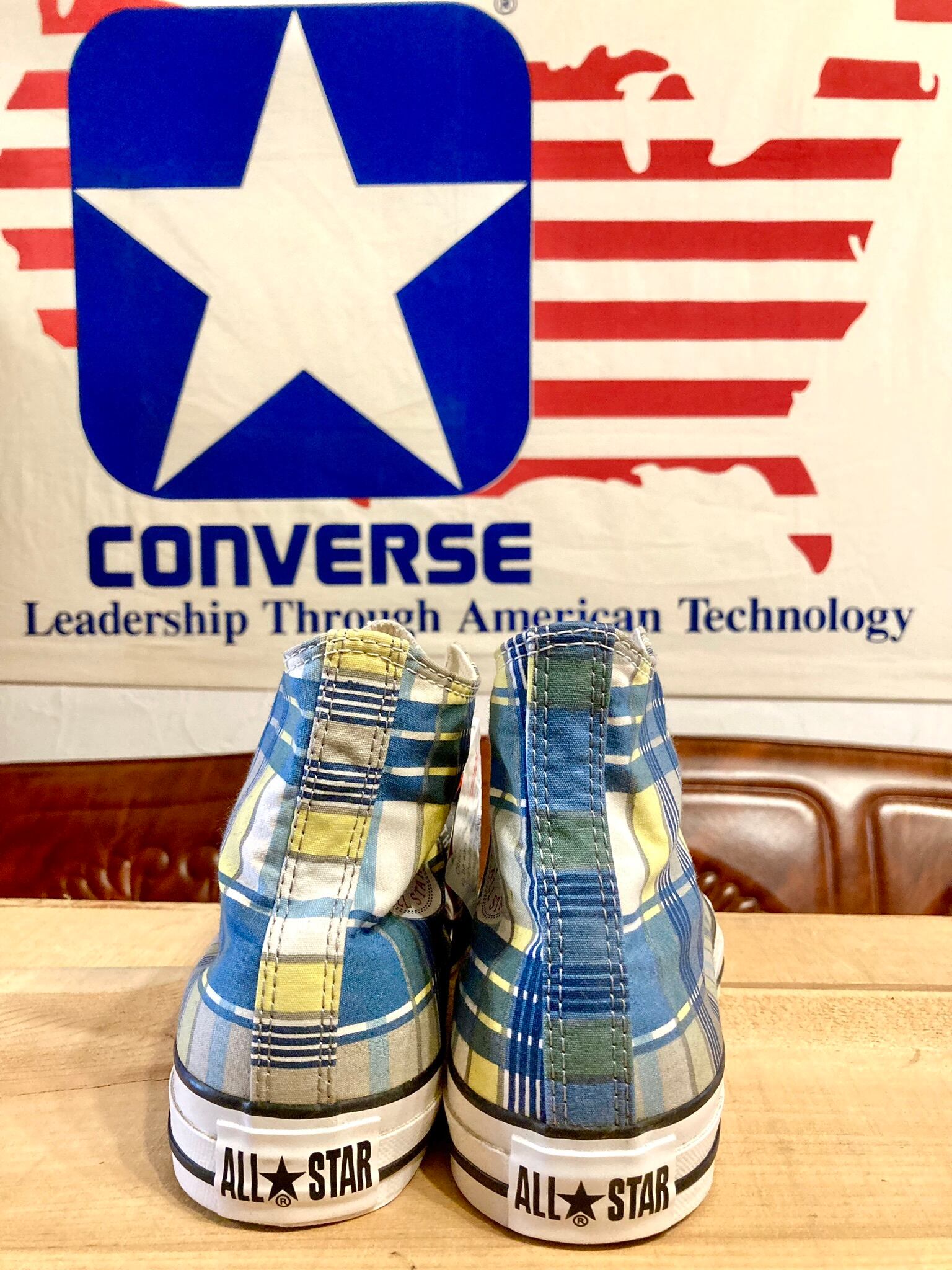 converse（コンバース） ALL STAR（オールスター）Hi Mチェック 青