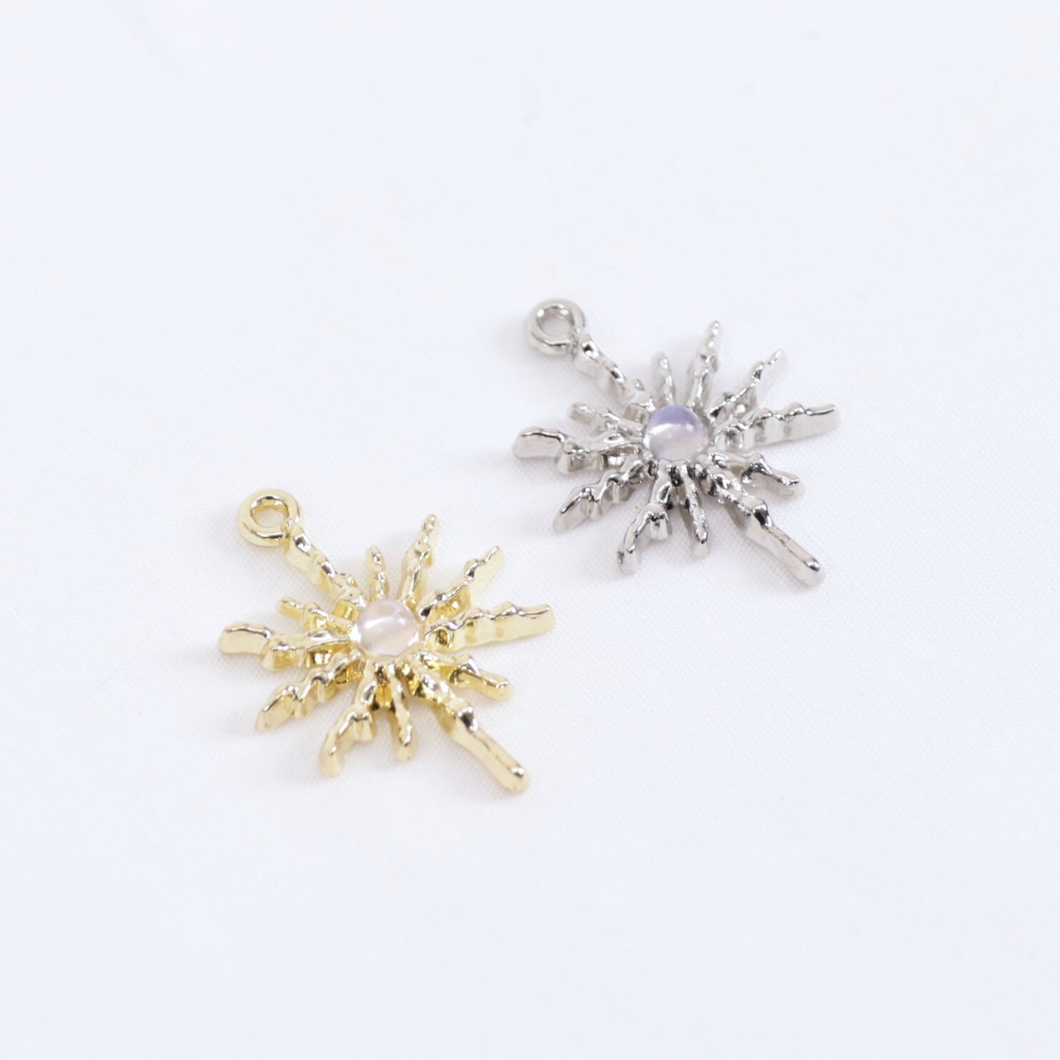 太陽 星 パーツ 金属 ビジュー イミテーション 02000095 ハンドメイド