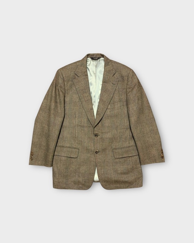 【VINTAGE】1990’s “Paul Stuart” Wool Glen Check Tailored Jacket