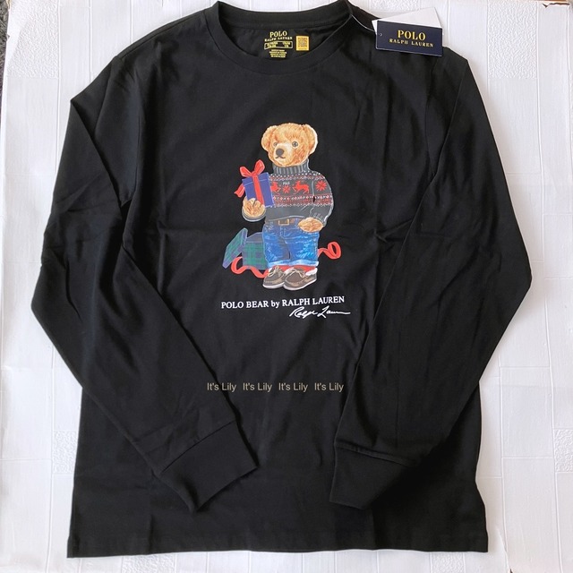 大人もOK　キッズL　XL　ブラック　ギフトポロベア　ロンT