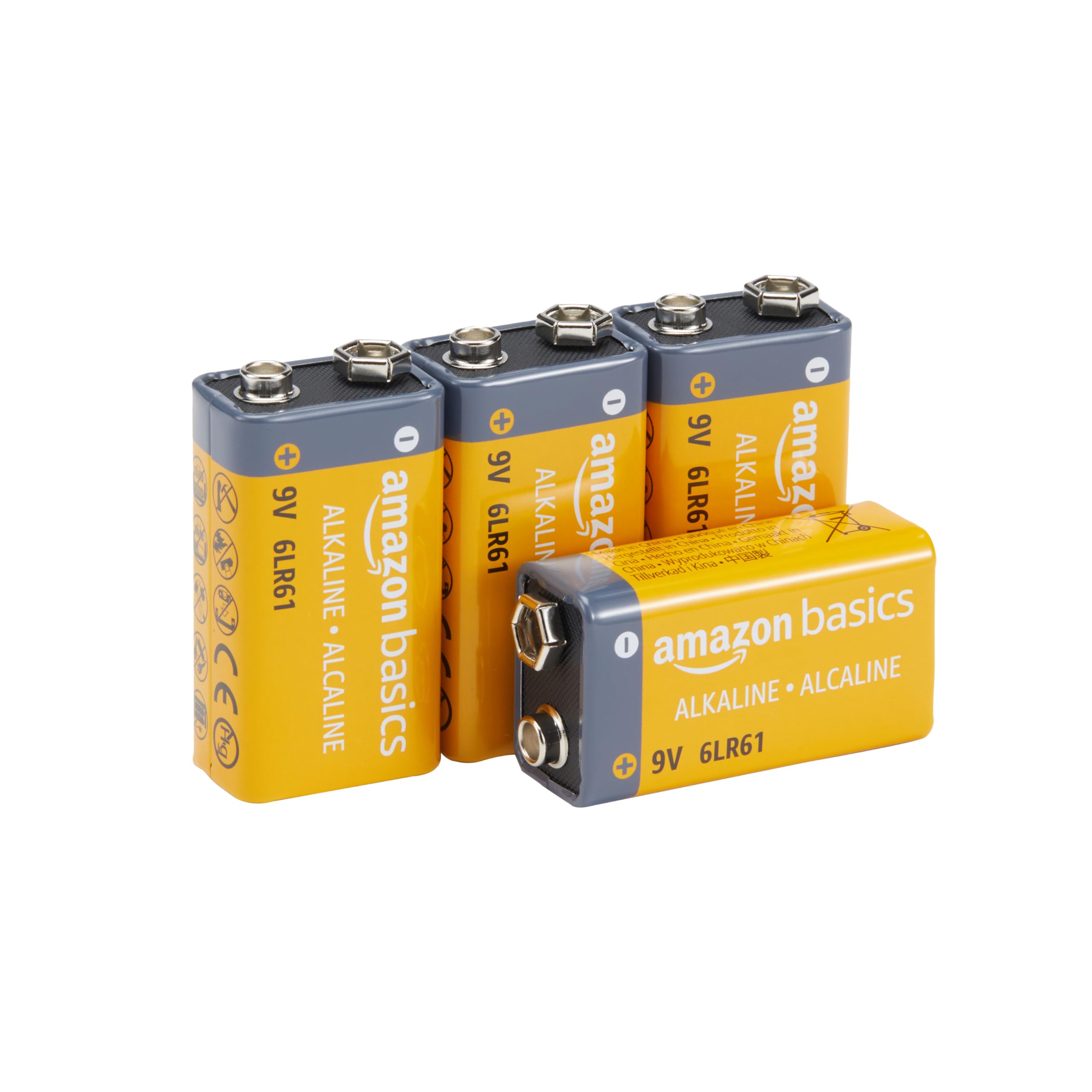 【特価処分】ベーシック アルカリ乾電池 9V形 保存期限5年 4個セット
