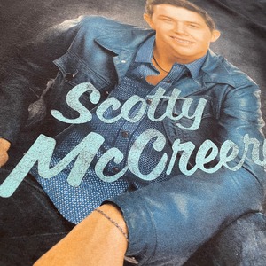 【anvil】スコッティマクレアリー Scott McCreery プリントTシャツ ツアーTシャツ バックプリント Lサイズ US古着 アメリカ古着