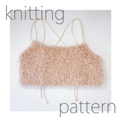 [Pattern] 綿麻ファーのふわふわビスチェ