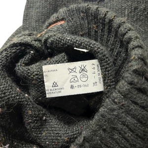 vintage GIANNI VERSACE asymmetrical pattern alpaca sweater