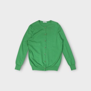 EVERYDAY I LIKE.【カシミヤ混コットンクルーネックカーディガン】