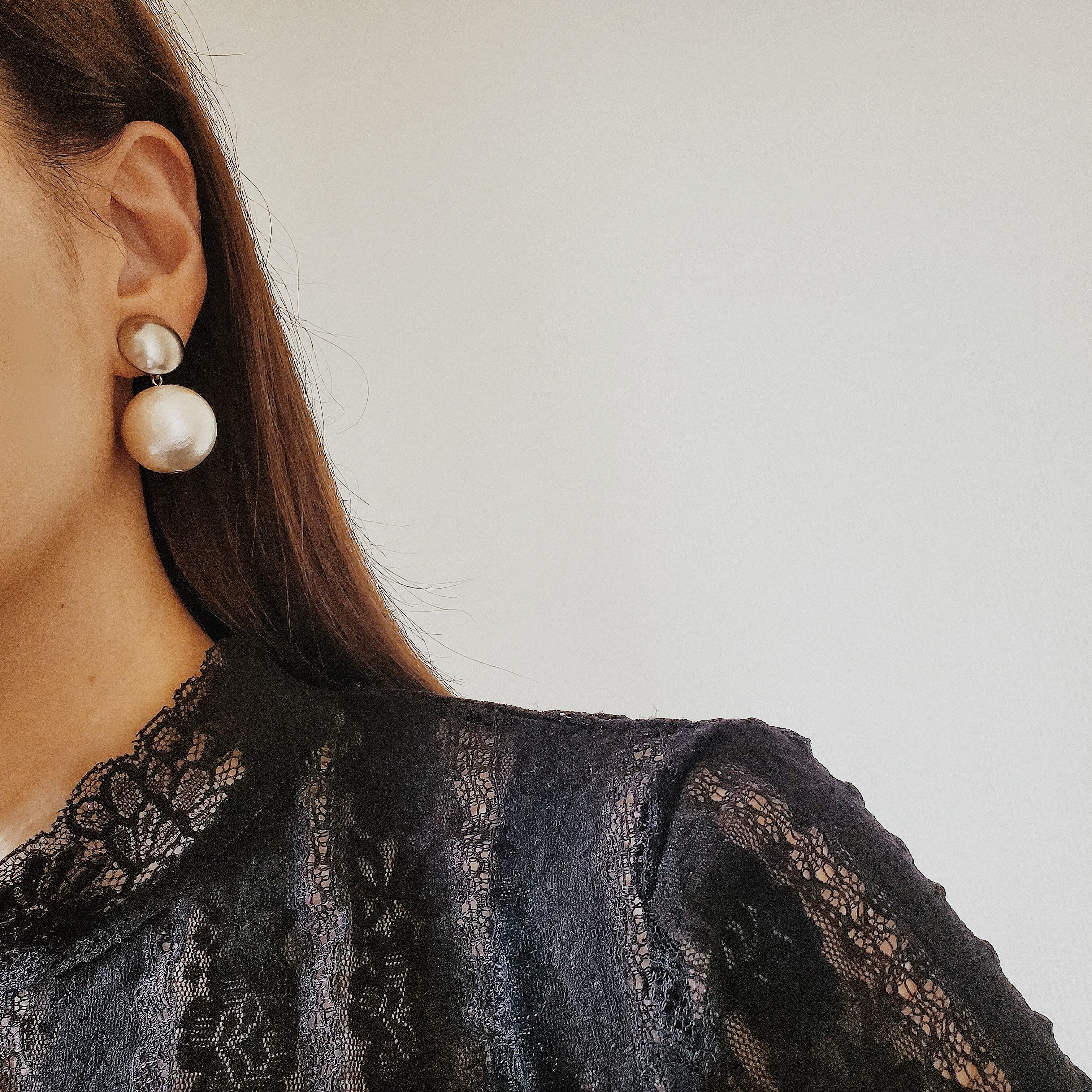 CARA  シルバーイヤリング　ball's pierce