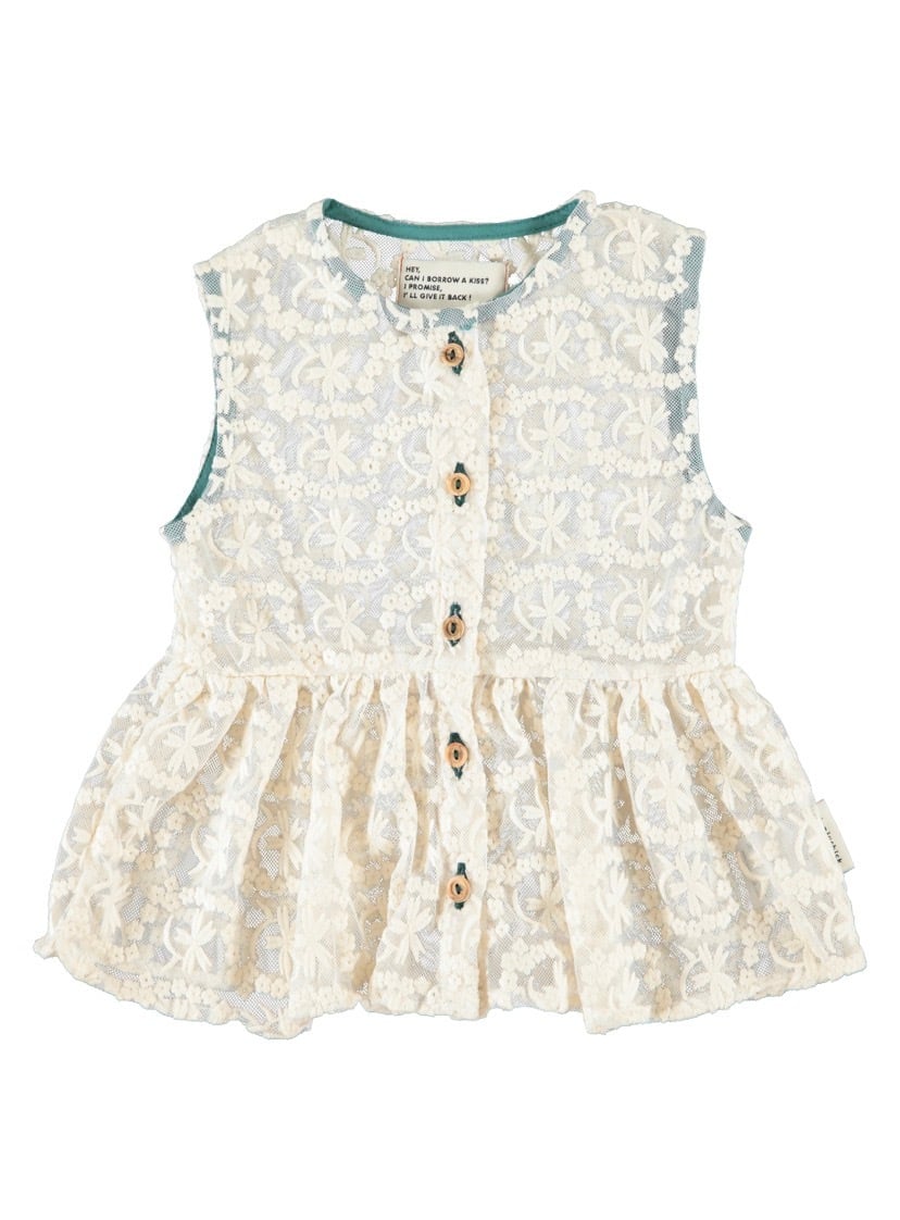 【piupiuchick】Lace Blouse / Ecru