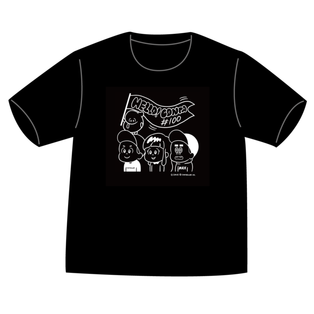 ハローコンタ 1巻 出版記念Tシャツ（ブラック）