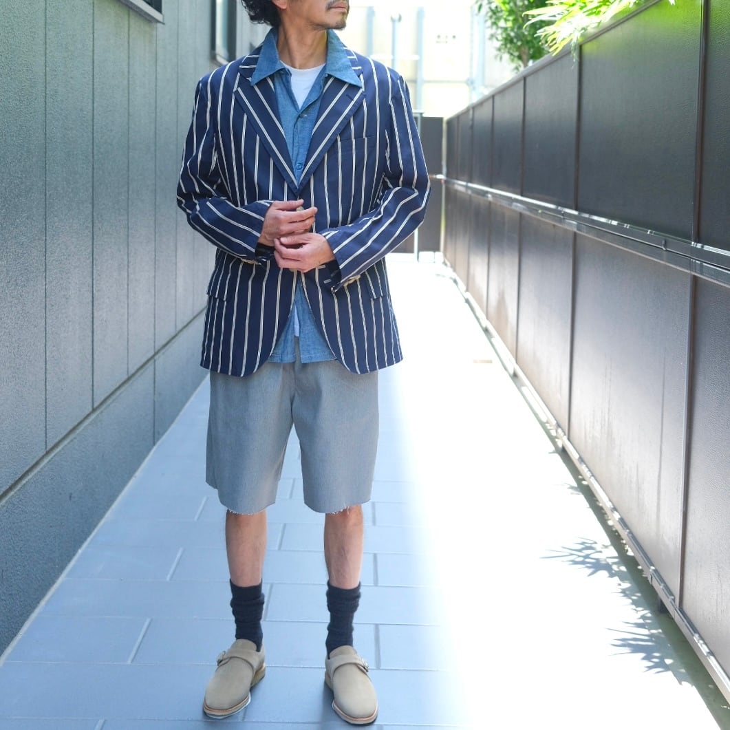 KENNETH FIELD(ケネスフィールド) /SHORTS sweat like twill-GRAY-(43