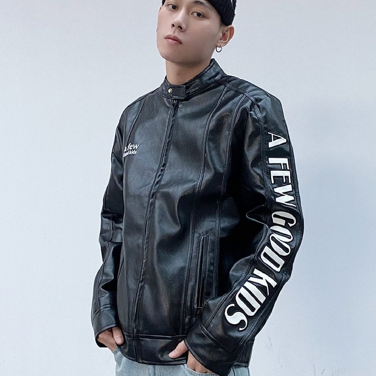 安い ショップ A.F.G.K. レザージャケット 黒 【公式通販】