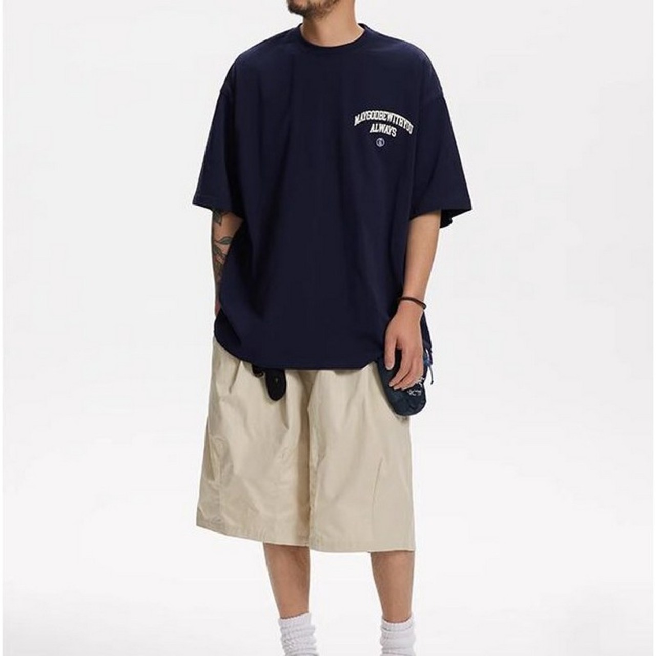 プリントシンプル半袖 Tシャツ　A4202