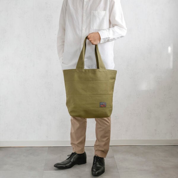 sasicco トート40 オリーブ | 三河木綿 刺子織 タネイ | tote 40