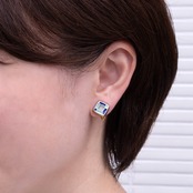 もざいく らんたん（小）　ピアス/イヤリング