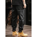 silhouette elastic waist cargo pants ◇H0349