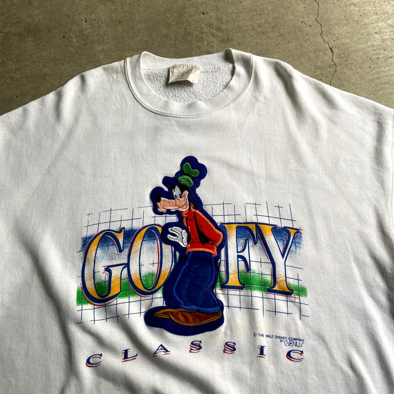 90年代 Disney MICKEY MOUSE ミッキーマウス GOOFY グーフィー キャラクタースウェットシャツ トレーナー USA製 メンズS ヴィンテージ /eaa276305