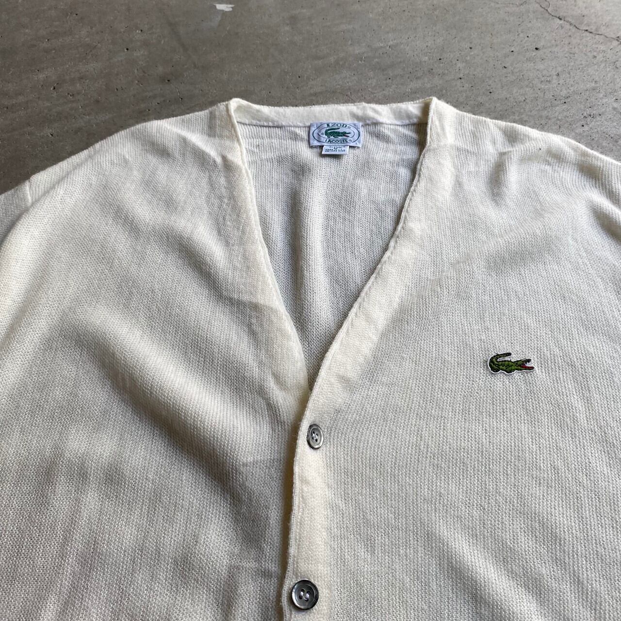 80年代 USA製 ビンテージ IZOD LACOSTE アイゾッド ラコステ ホワイト