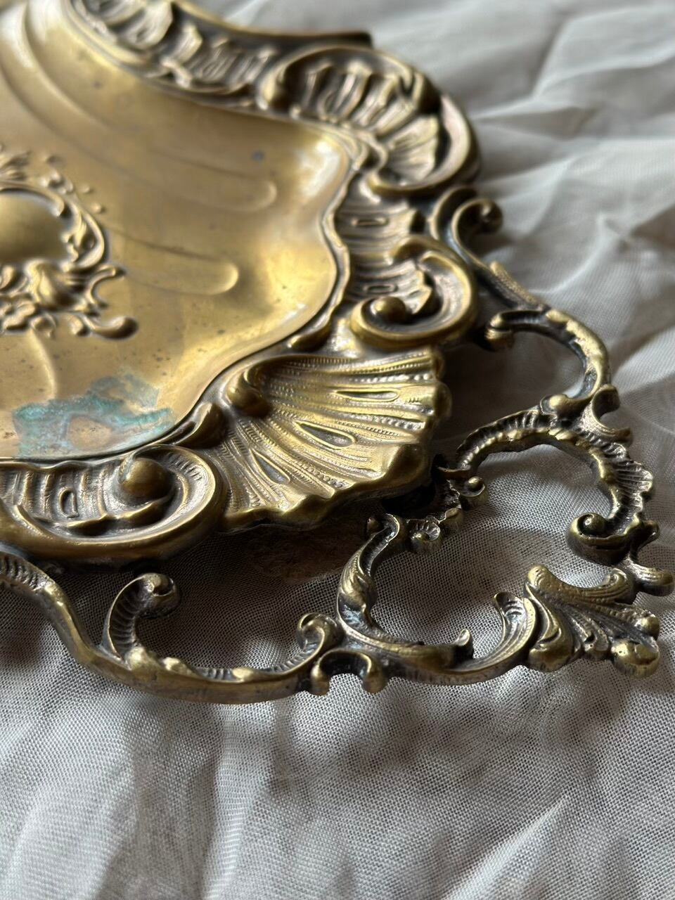 黄金色のダストパン＆ブラシセット | Brocante de La Cocotte
