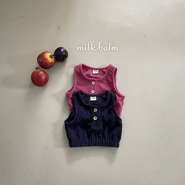 【取寄】milk balm｜dewy vest｜デューイベスト｜XS-XL｜kids｜26 autumn