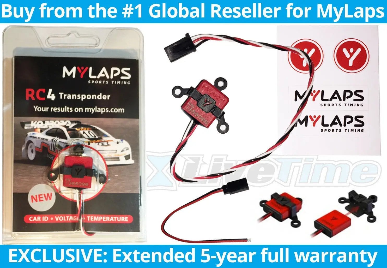 MyLaps トランスポンダー RC4 (3線式) R/Cカー用 (AMBrc AMB rc) 新品