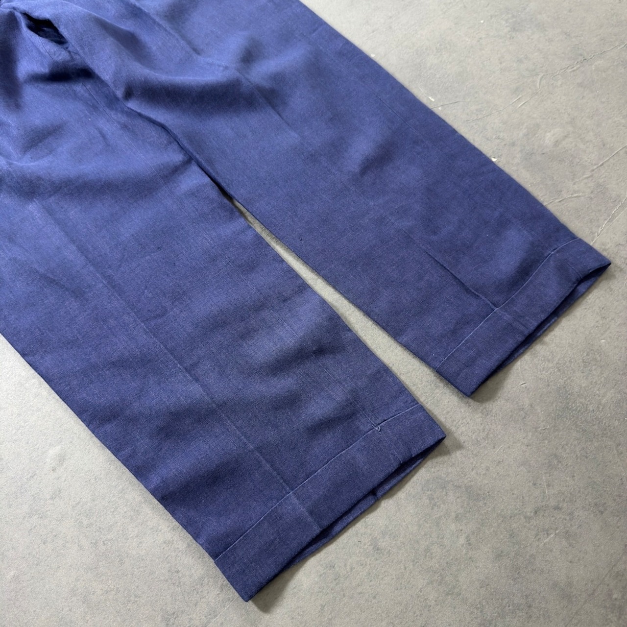 Polo by Ralph Lauren LINEN trousers NAVY W36L30 古着 - 10