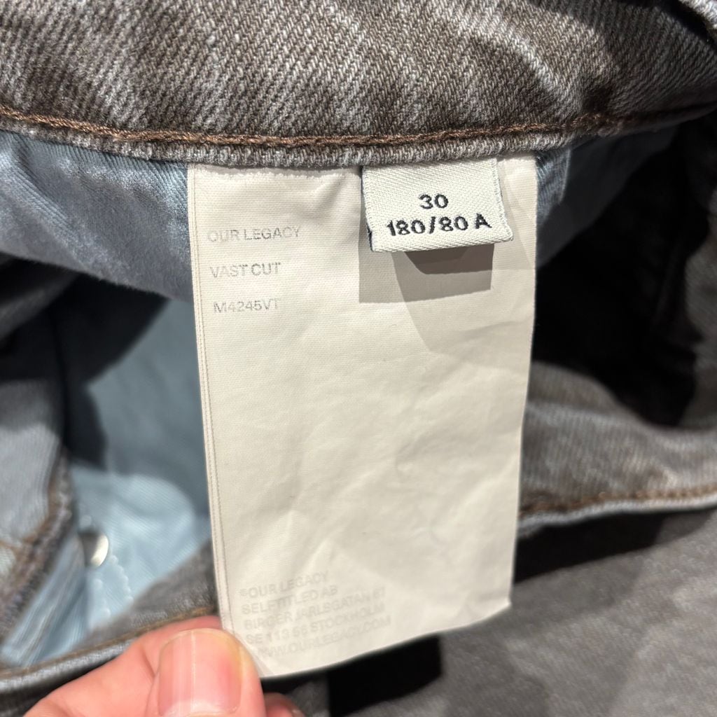 OUR LEGACY アワーレガシー 24AW VAST CUT Aluminum Tint ワイドデニム