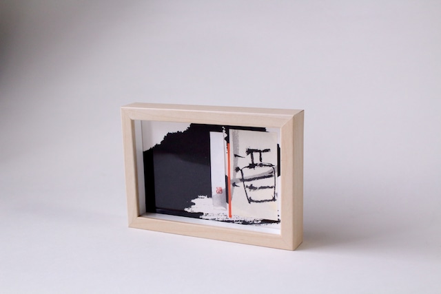 「酒・ミニボトル」　ボックス額入りBE　「SAKE・Mini Bottle」 Box frames　