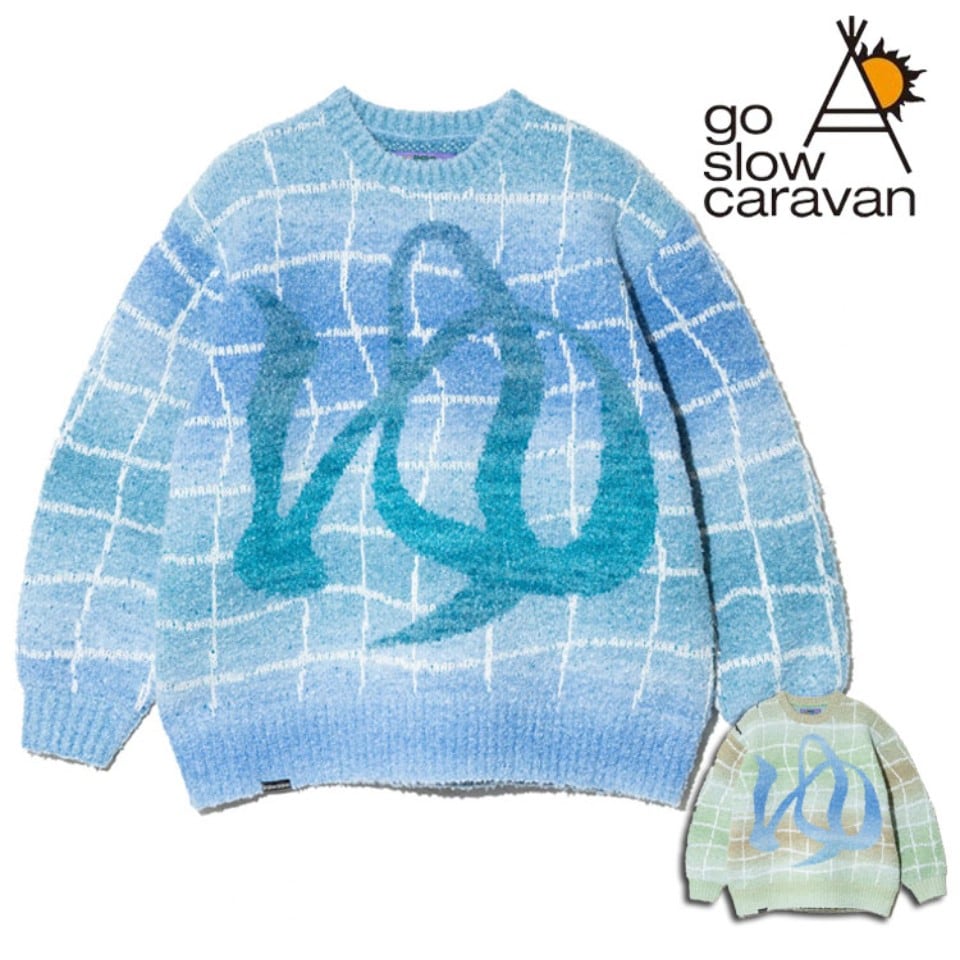 goslowcaravan「ゆ」 ゆったり銭湯 MIX グラデニット(2カラー)