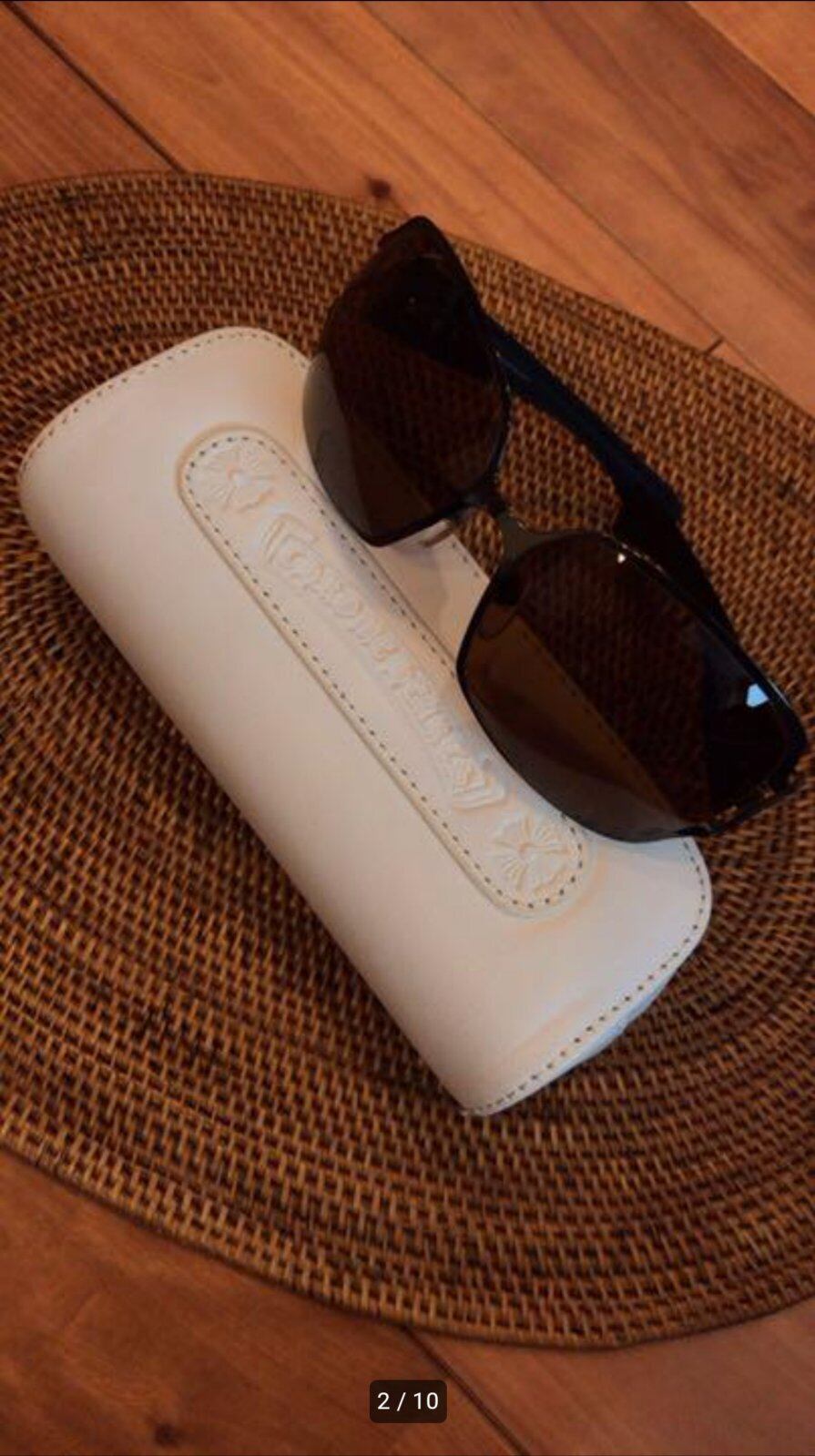 CHROME HEARTS クロムハーツ サングラス 革ケース付き