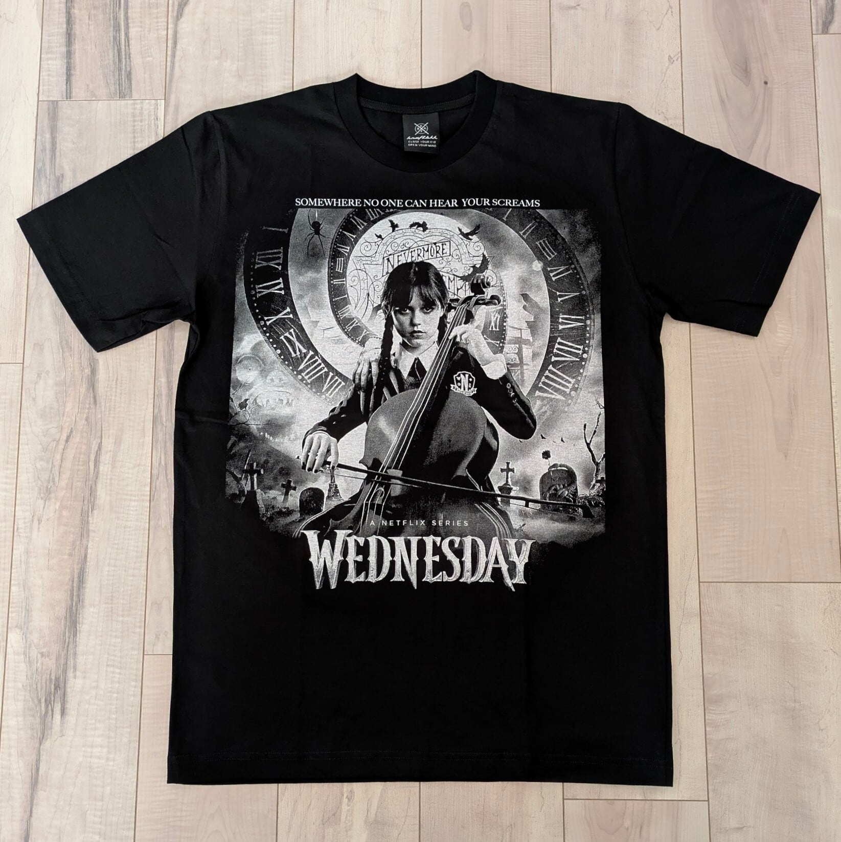 再入荷！【 ウェンズデー( Wednesday チェロ )】Tシャツ / アダムスファミリー〚アメリカン雑貨 アメトイ〛