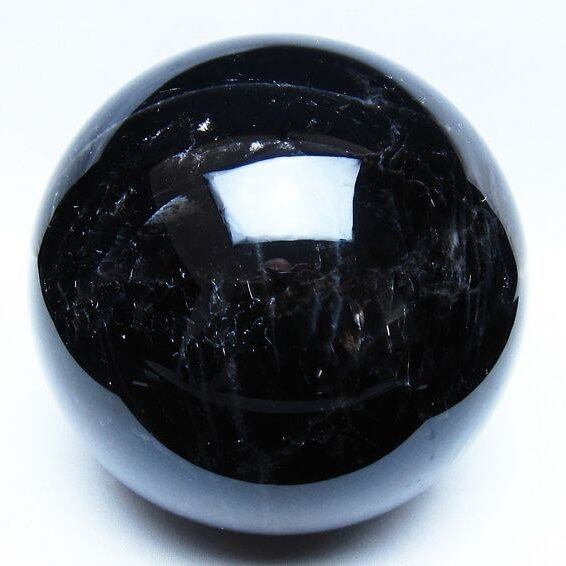 4.7Kg モリオン 黒水晶 丸玉 155mm スフィア 一点物 161-976