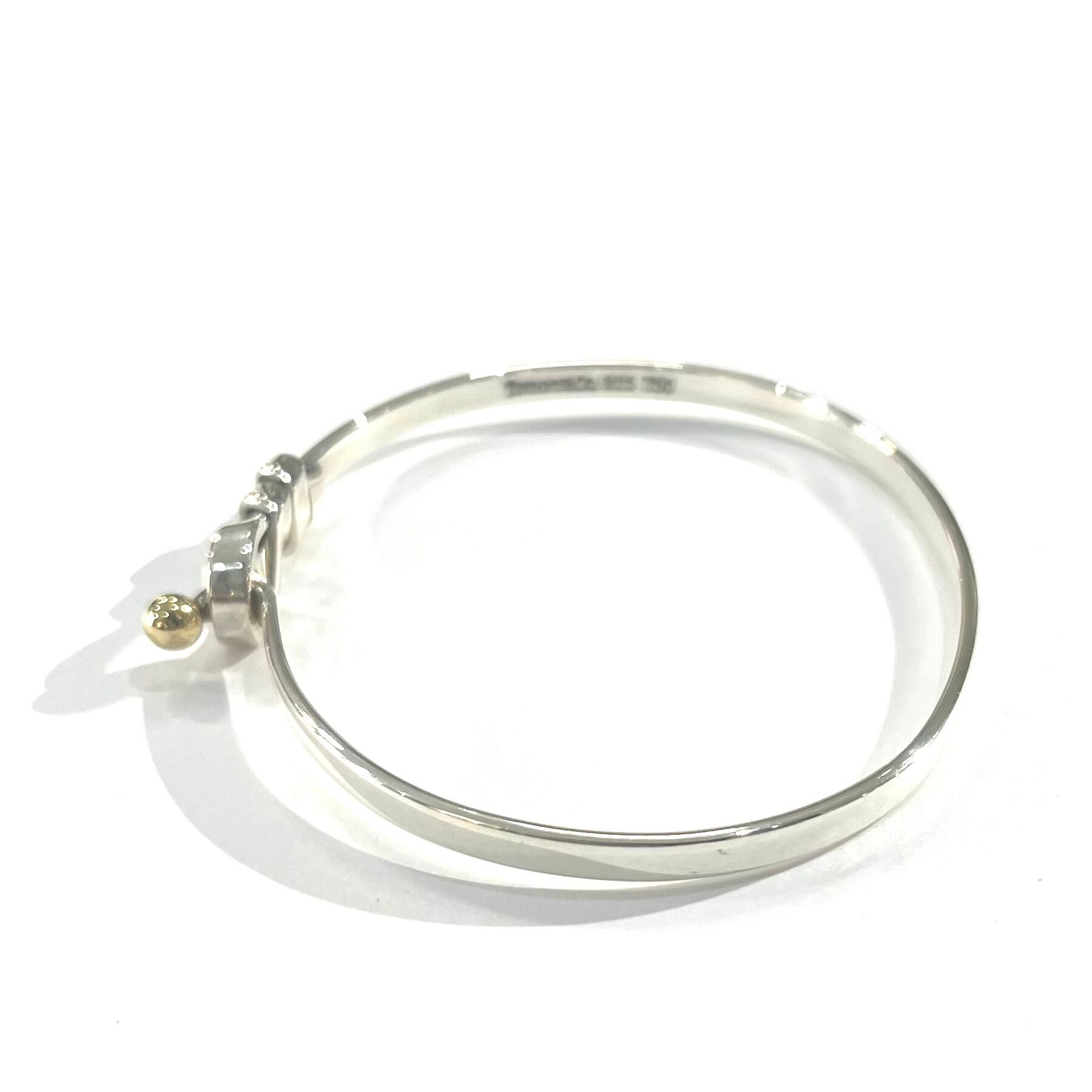TIFFANY&CO.】2507 ティファニーsilver× 18k オープンフックフラット