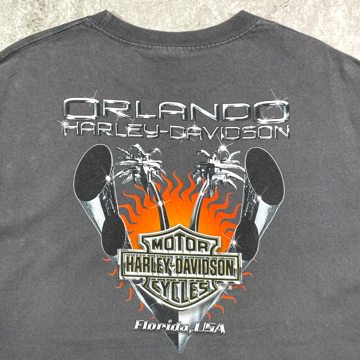 00年代 Harley-Davidson ハーレーダビッドソン ロゴプリントTシャツ 