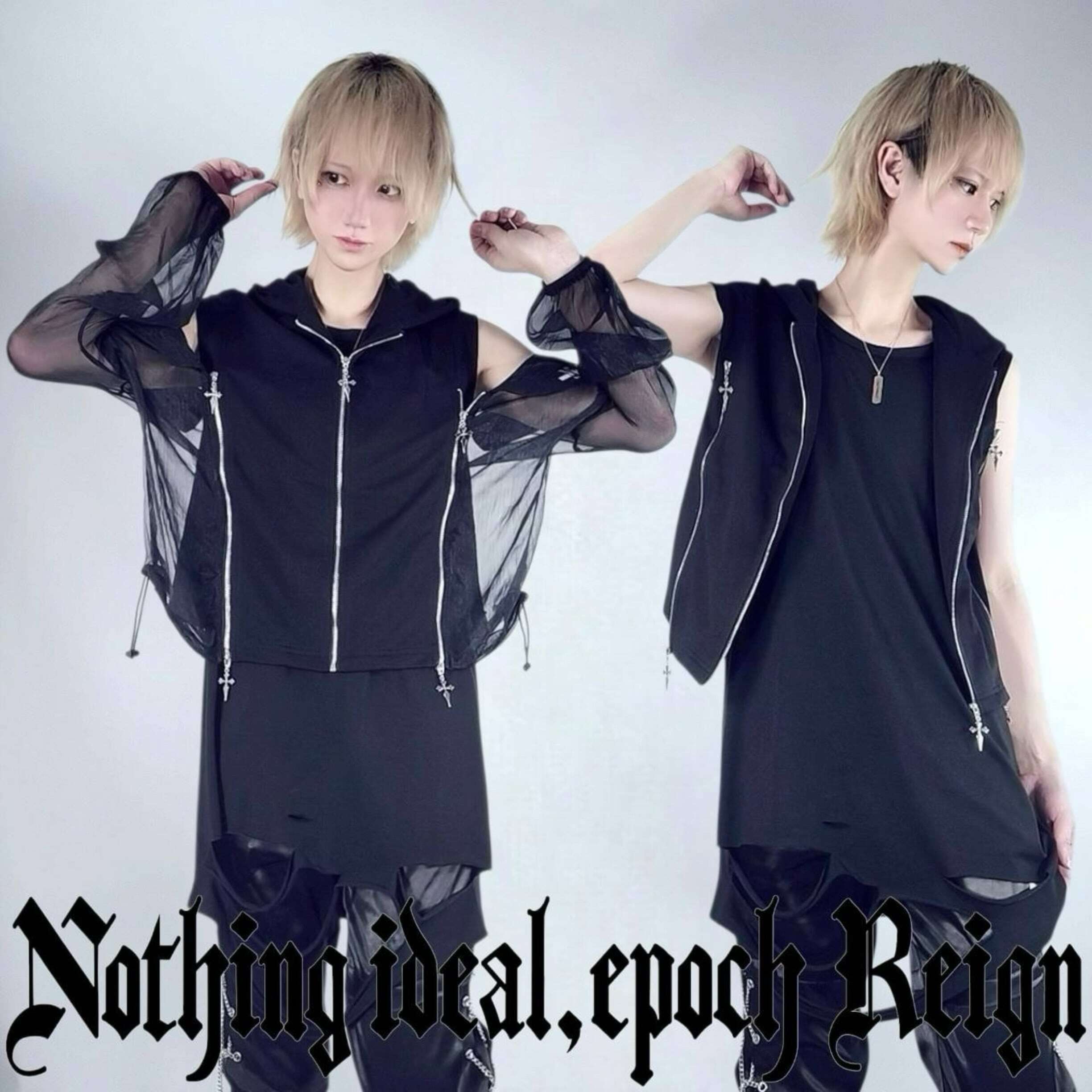 【NieR】夏⽤3WAY VISUAL 9ZIP OUTER【BLACK】MKZ2025 ニーア シャツ ストリート サブカル 地雷系  ユニセックス
