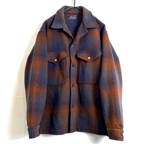 [PENDLETON] Vintage Plaid CPO Wool Jacket [1960s-]