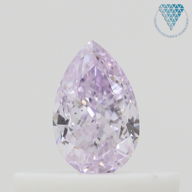 0.25 ct FANCY LIGHT PINKISH PURPLE VS2 PEAR GIA 天然  ダイヤモンド ルース